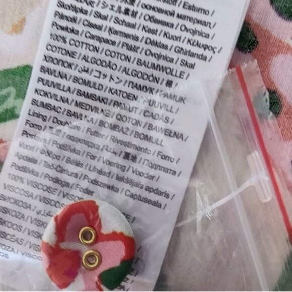 FARM RIO Romper XL Floral Off-White Flowerful Sketch Belted NEW - Picture 14 of 16